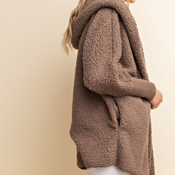 OVERSIZED COZY TEDDY JACKET - Picture 3 of 6